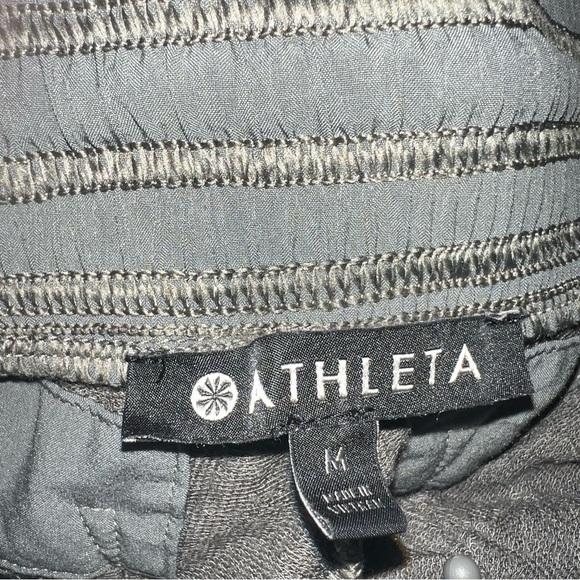 Athleta Pants Wide Leg Gray Modal Elastic Waist Size Medium - Picture 3 of 12